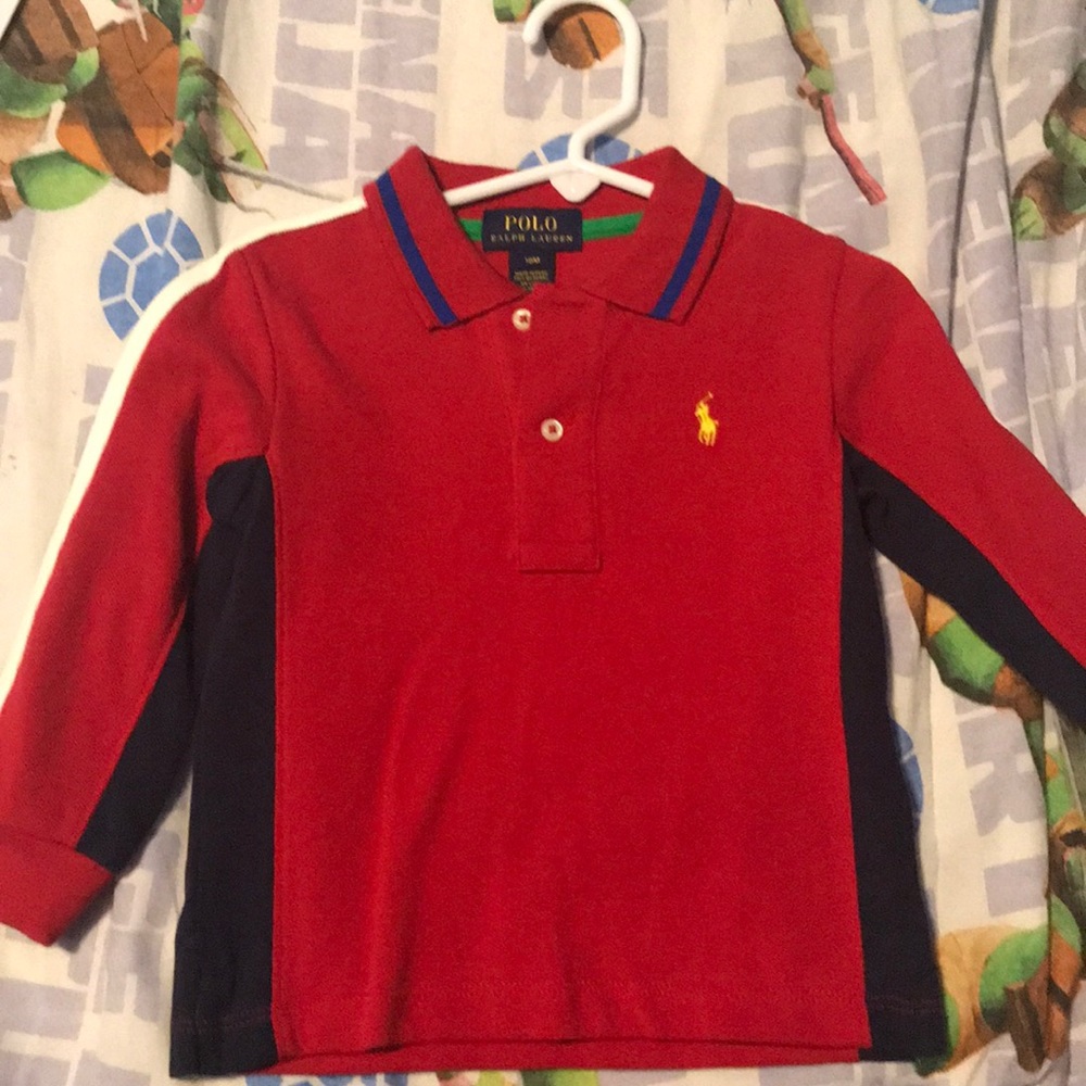 Long sleeve polo shirt